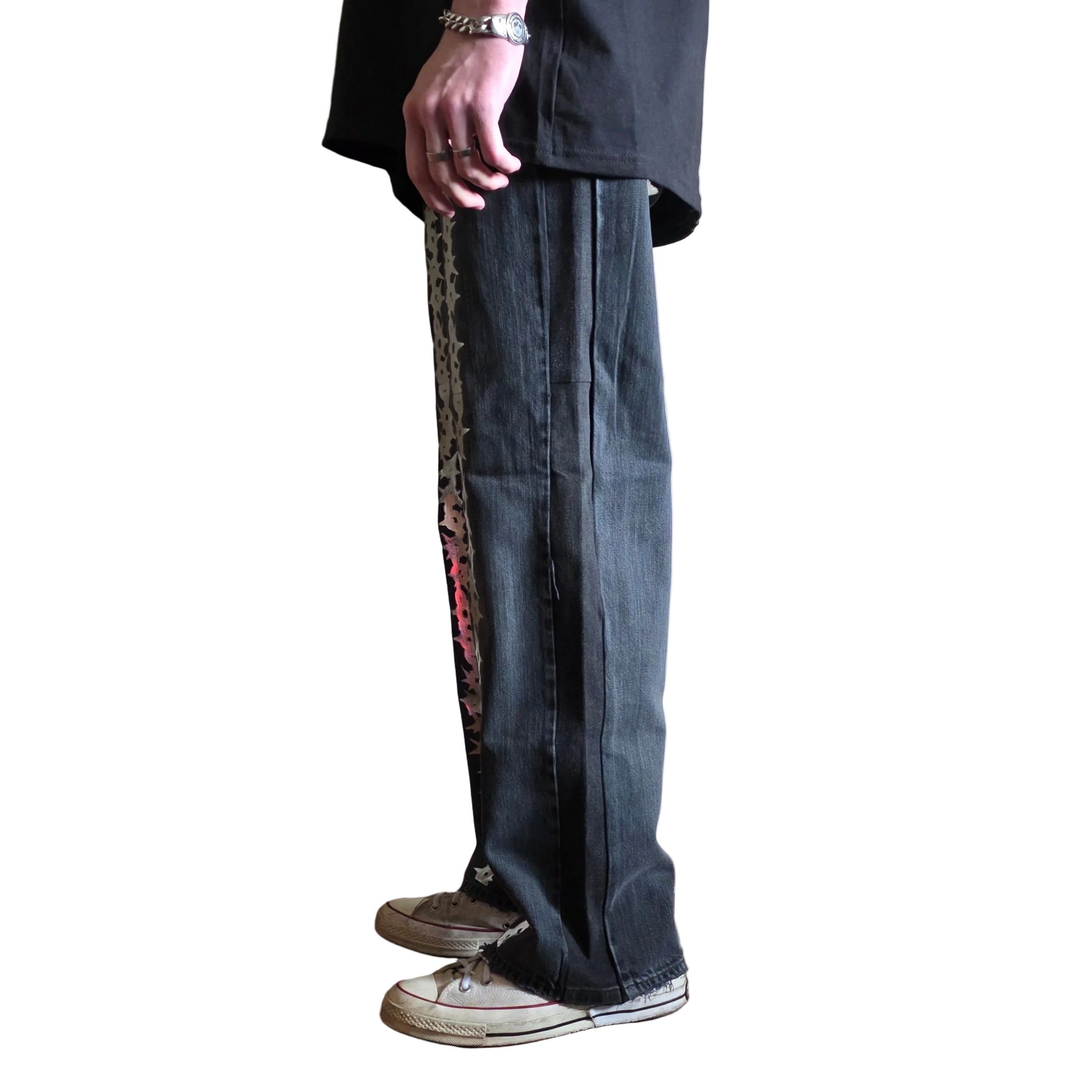 1/1 Chrome Chain Jeans