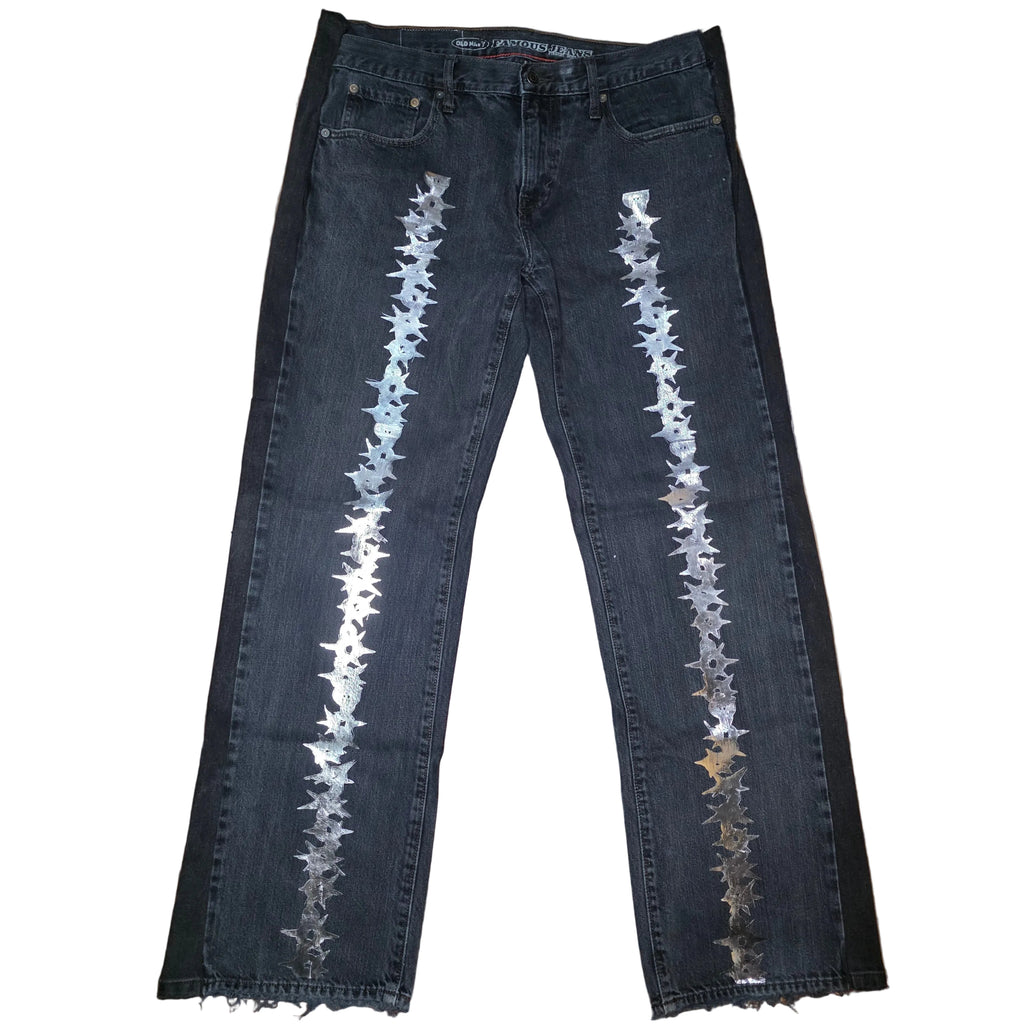 1/1 Chrome Chain Jeans