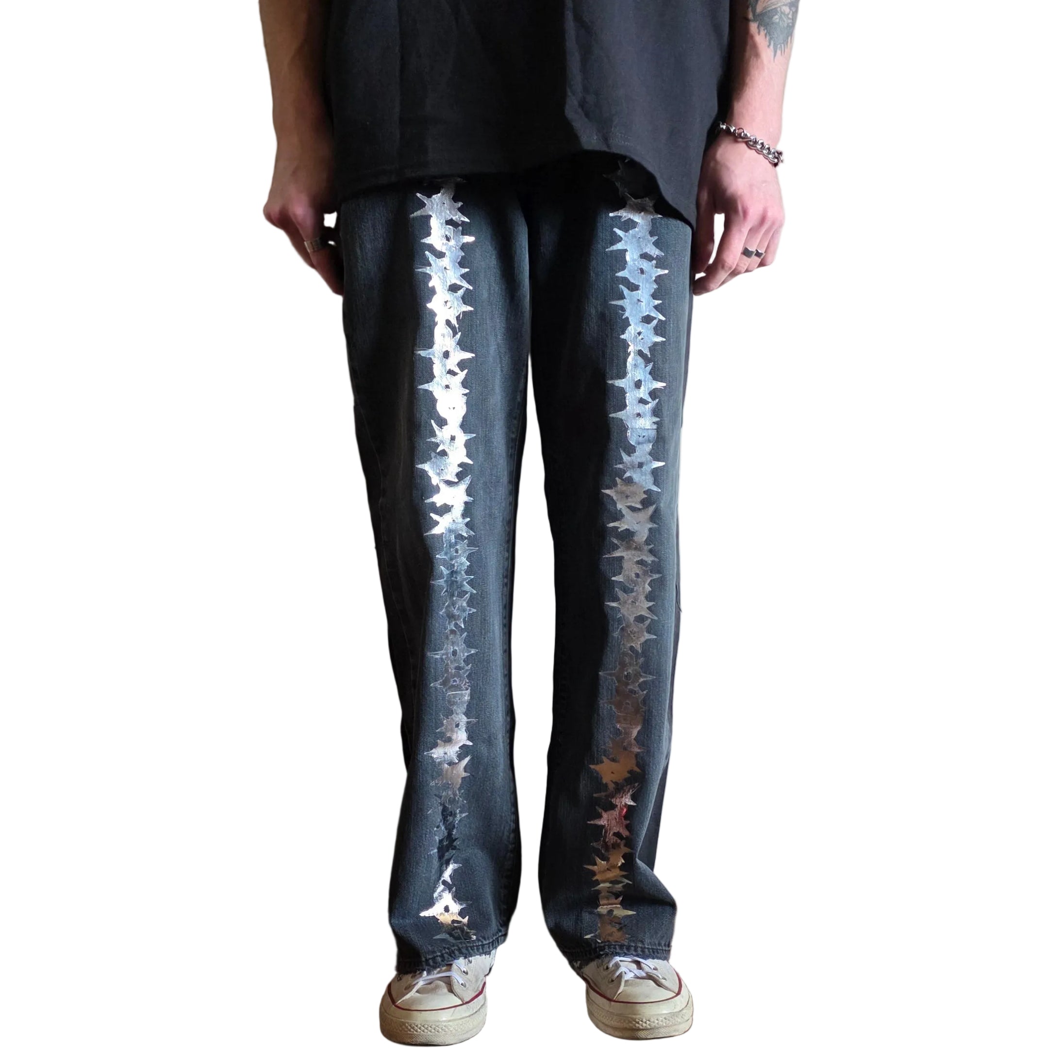 1/1 Chrome Chain Jeans